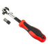 1/4" Drive Rotatable Head 100-Tooth Ratchet Handle with Included 1/4" Square to 1/4" Hex Bit Adapter